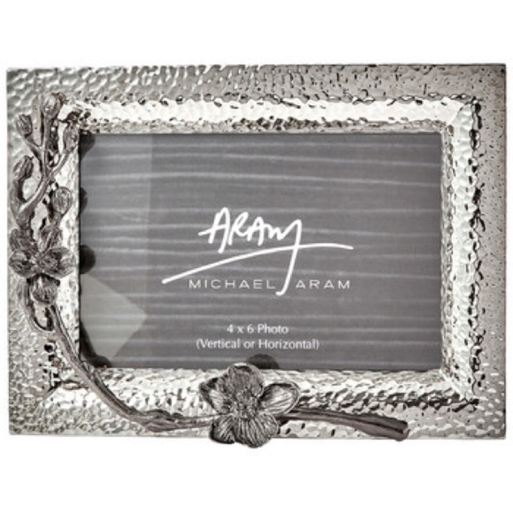 Michael Aram Black Orchid 4x6 Photo Frame - NIB